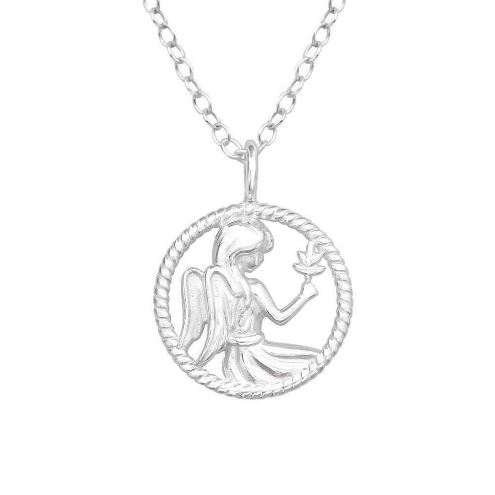 Sterling Silver Virgo Zodiac Necklace